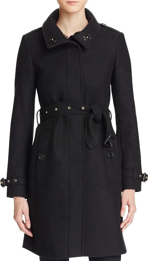 burberry gibbsmoore coat black|Burberry lapel trench coat.